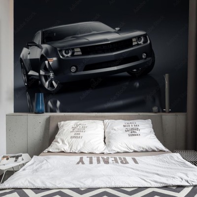 Fototapeta Czarne sportowe auto