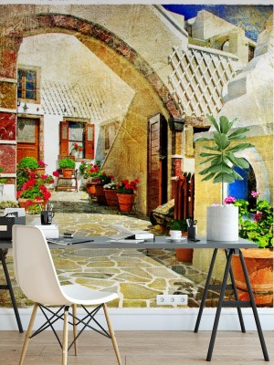Fototapeta Malownicze ulice Santorini