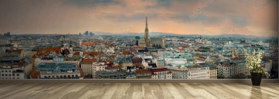 Fototapeta vienna city panorama austria