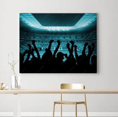 Obrazy do salonu Sylwetki kibiców piłki nożnej