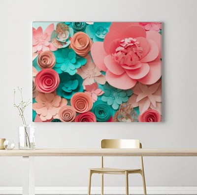 Obraz na płótnie z modnym wzorem 3D 