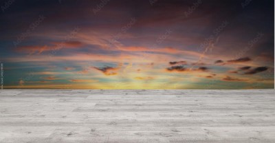 Fototapeta Panoramiczny zachód słońca