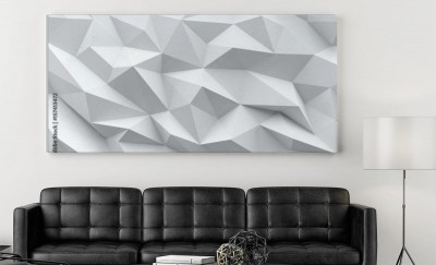 Obrazy do salonu Trójkąty 3D