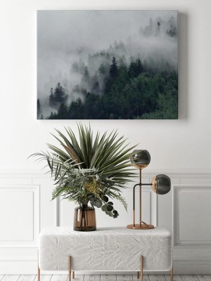 Obraz na płótnie Widok na mgliste góry