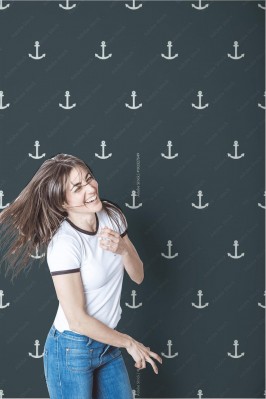 Fototapeta z kotwicami na ciemnym tle