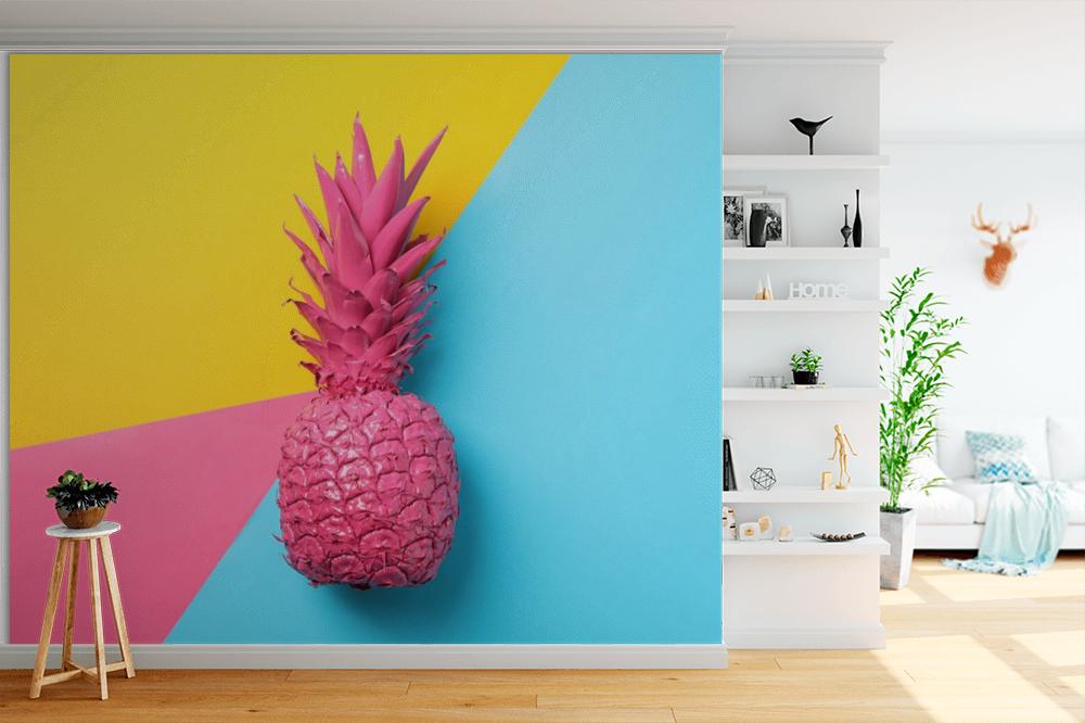 Fototapeta modernistyczna z ananasem