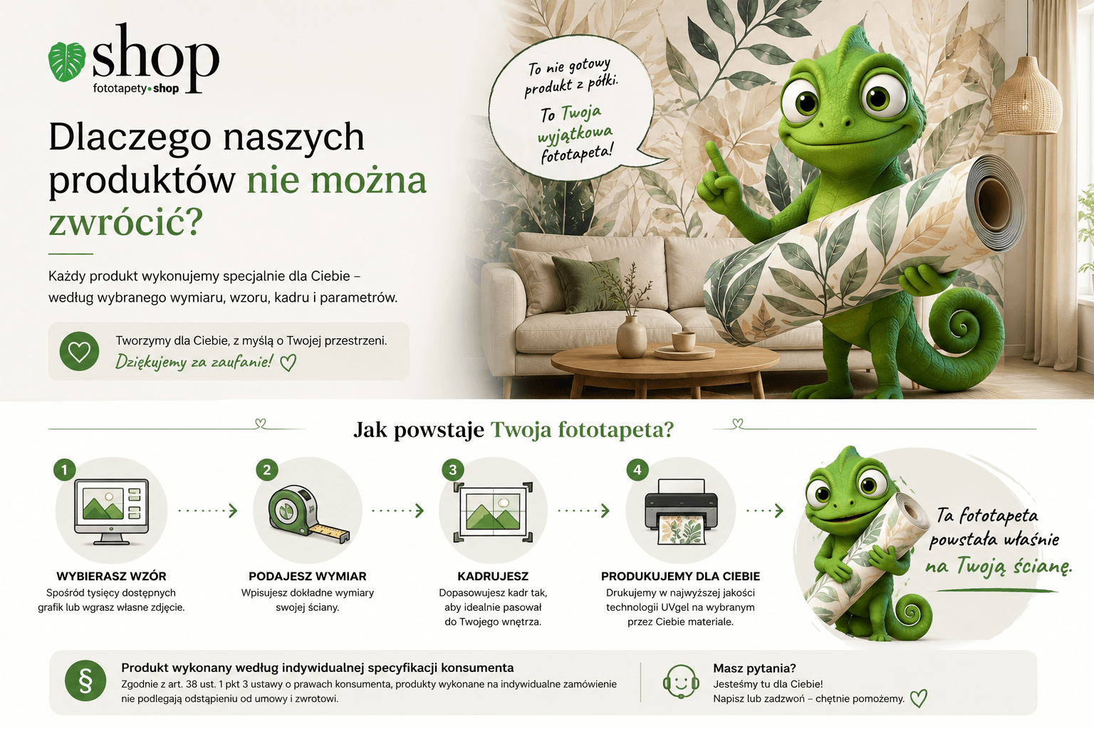 Dlaczego zwroty nie przysługują ?